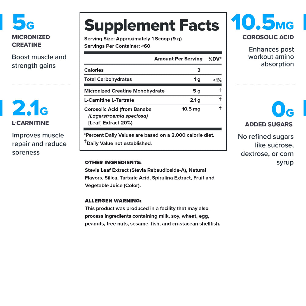 LEGION Recharge powder scoop shows measured servings for consistent gains.