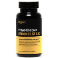 LEGION Vitamin D3 + K2: Immune, Bone & Heart Support (D3 K2 K1)