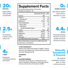 LEGION Whey Protein Powder vanilla bottle close-up highlights natural flavor and clean ingredients.