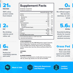 LEGION Whey+ grass-fed milk Ireland bottle signals high-quality dairy.