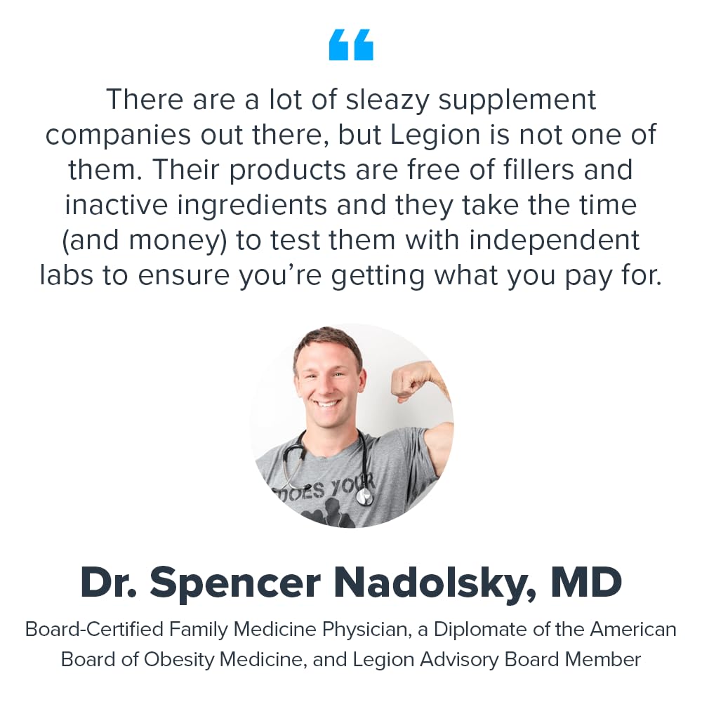 Legion Whey+ lab testing certificate confirms purity