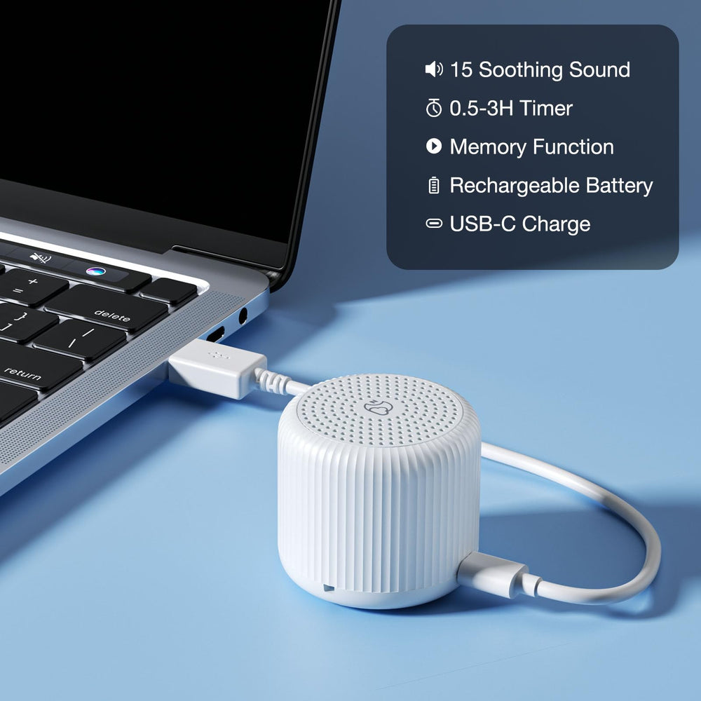 LEICEX sound machine includes a hanging rope for convenient placement