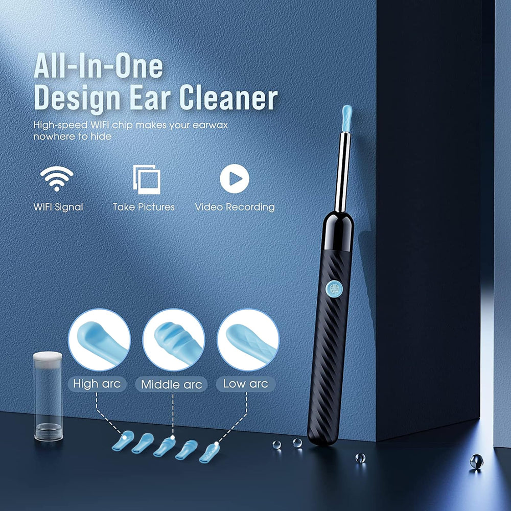 LEIPUT earwax removal kit silicone ear scoops provide gentle, scratch-free cleaning.