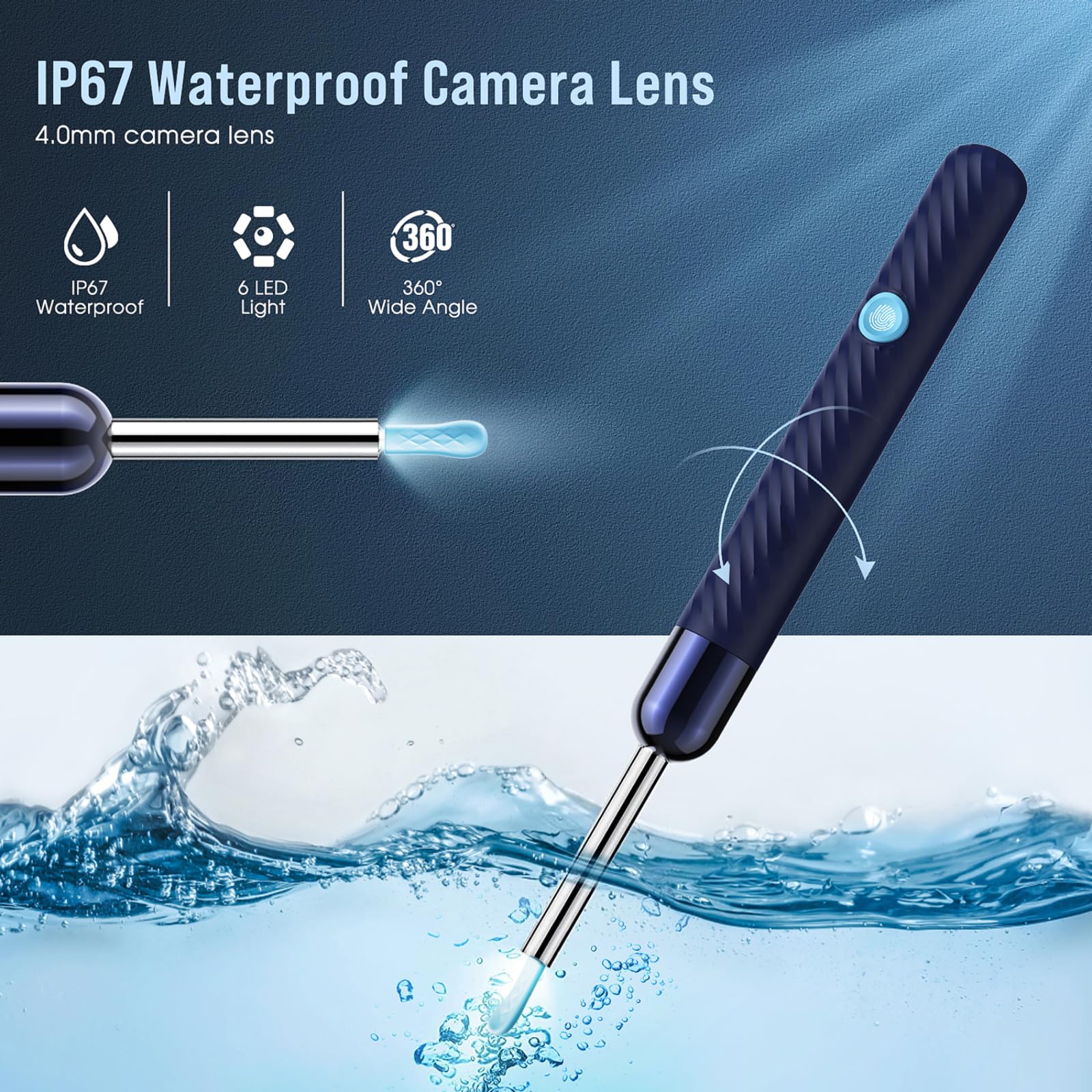LEIPUT IP67 waterproof otoscope withstands cleaning and simple maintenance.