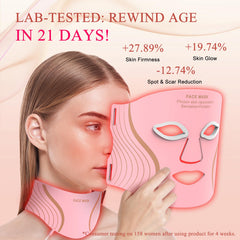 LEKKSA 630nm red light promotes collagen support for firmer skin.