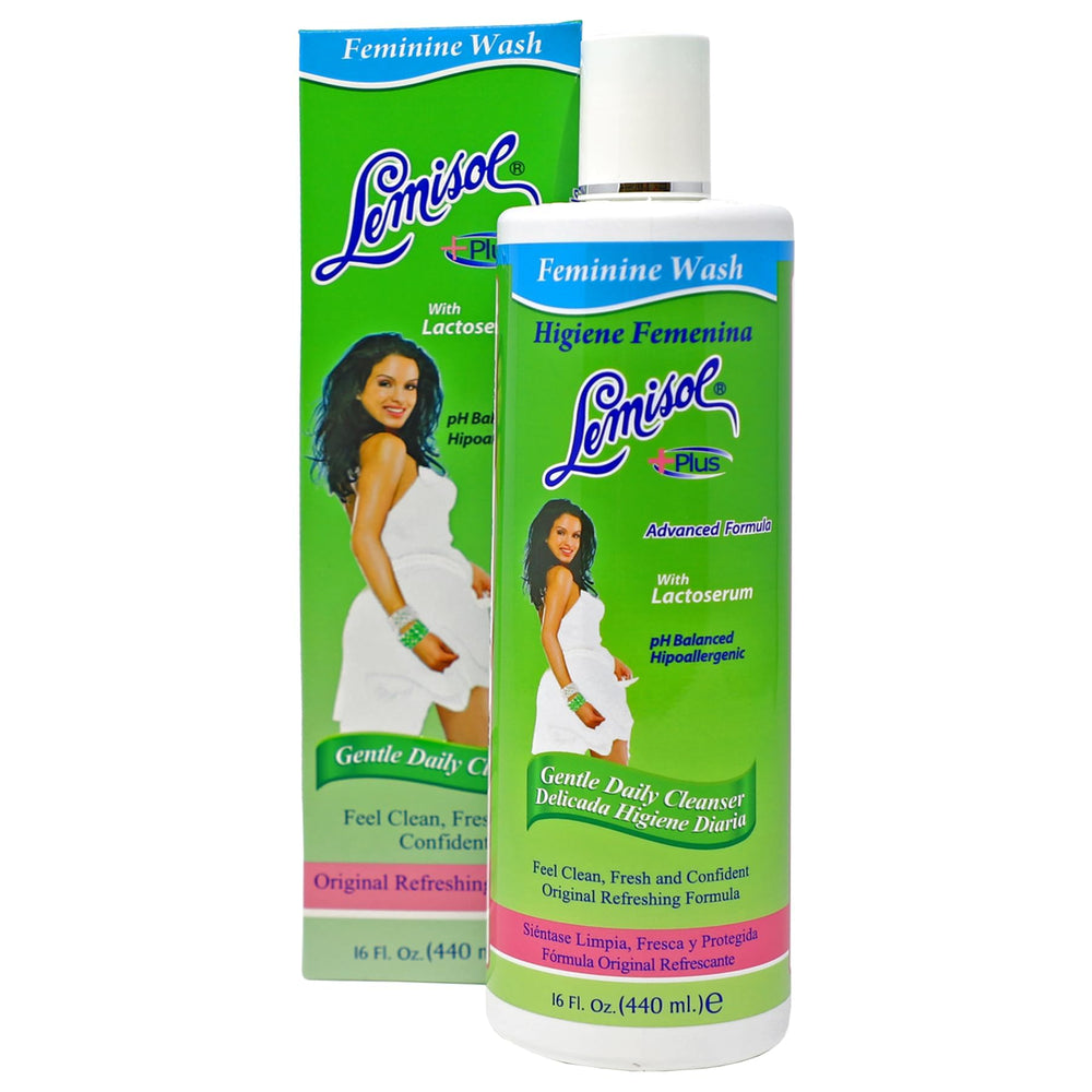 Lemisol Feminine Wash bottle front for a refreshing daily cleanse.