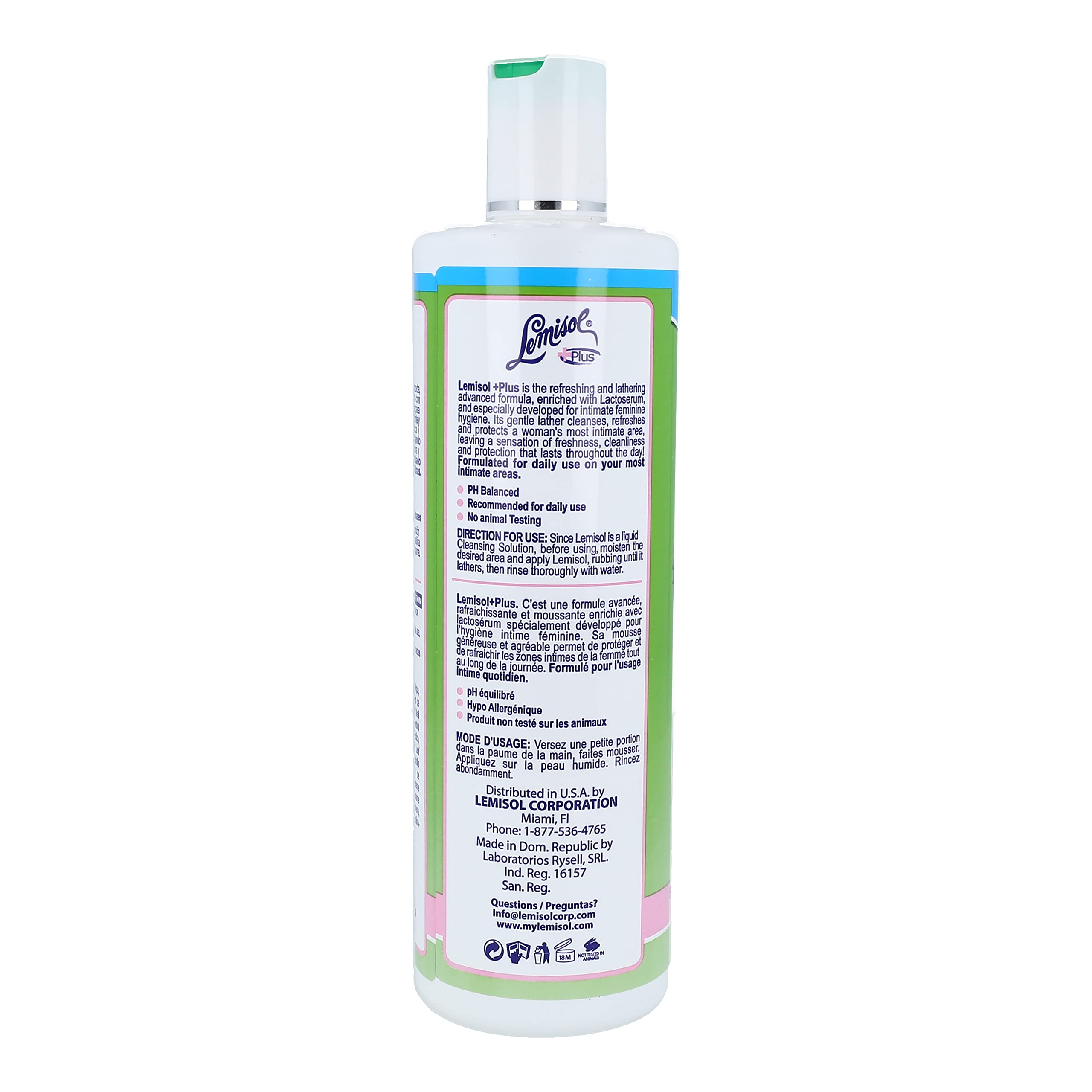 Lemisol Feminine Wash lactoserum ingredients highlight hypoallergenic cleansing for daily care.