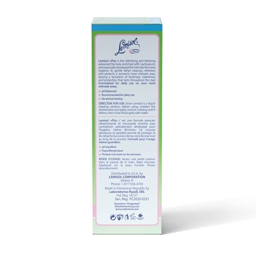 Lemisol foam lather demonstrates gentle cleansing with menthol and aloe.