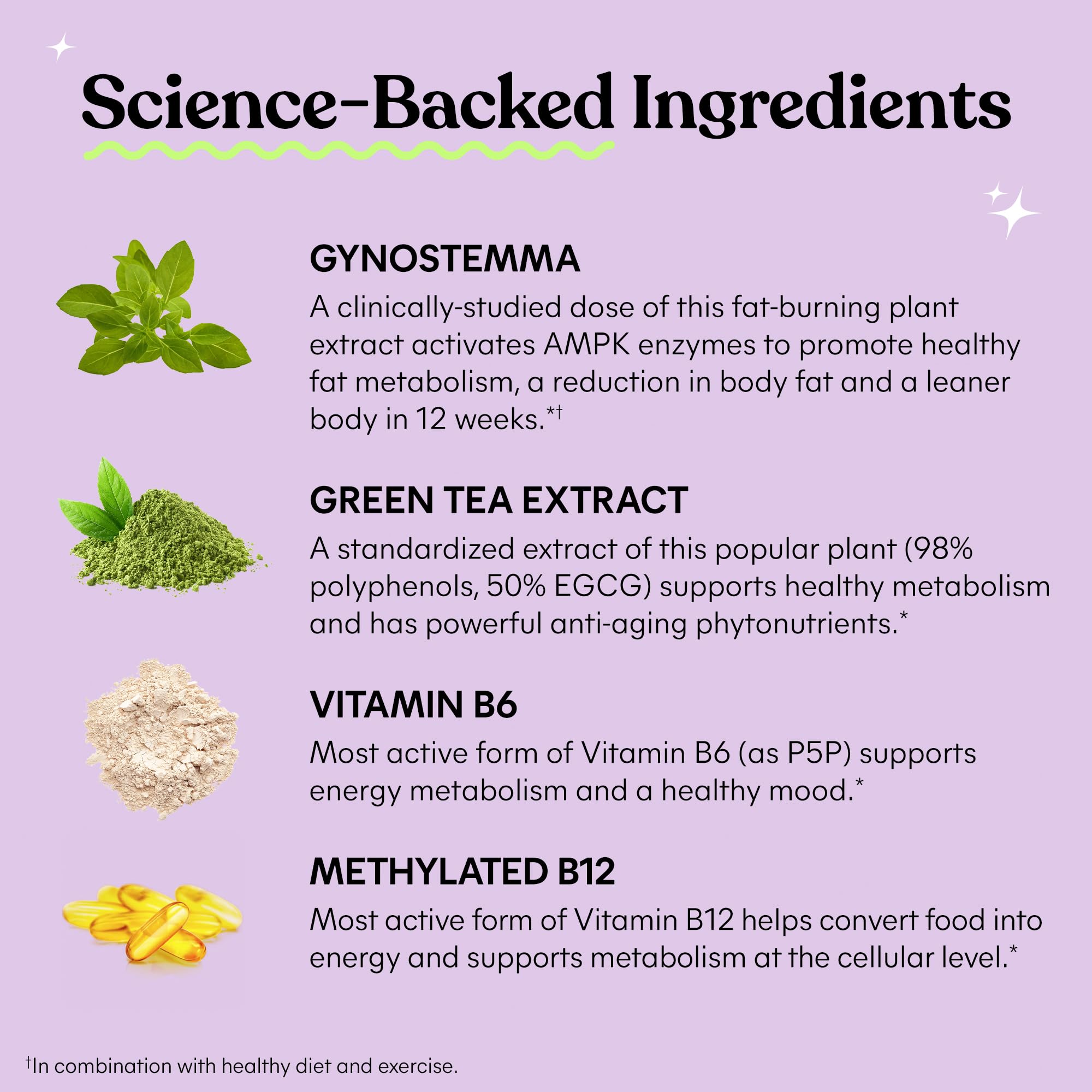 Lemme Burn with Actiponin Gynostemma extract for plant-based wellness.