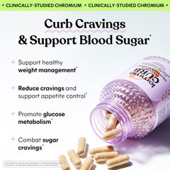Lemme Curb Cravings capsules for convenient metabolic support.