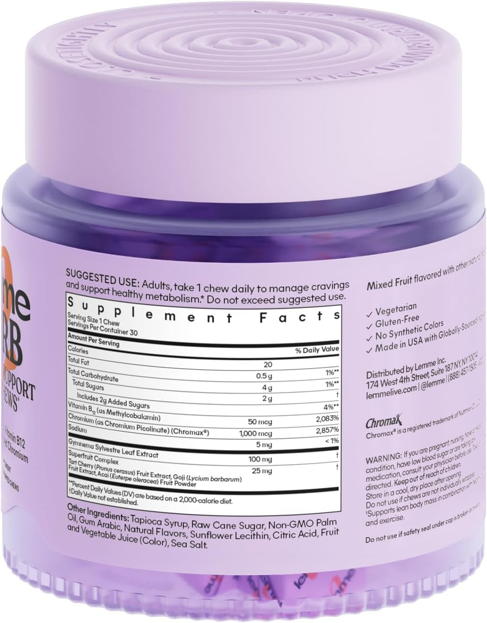 Lemme Curb Cravings lifestyle shot illustrating a healthy routine