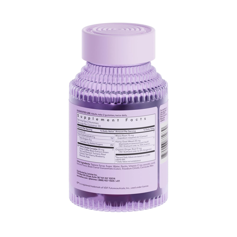 Lemme Play label closeup reveals vegetarian, gluten-free formulation