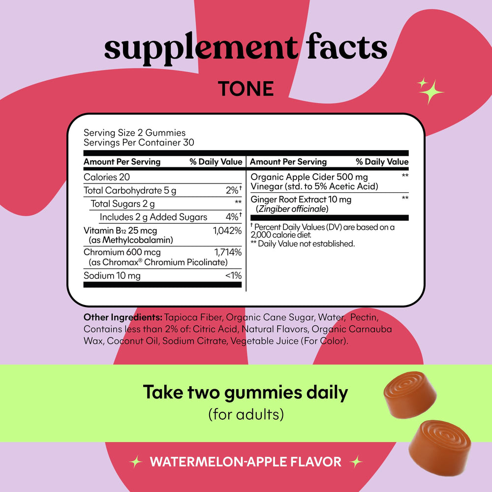 Lemme Tone Metabolism Gummies serving glass ready for a daily ritual.