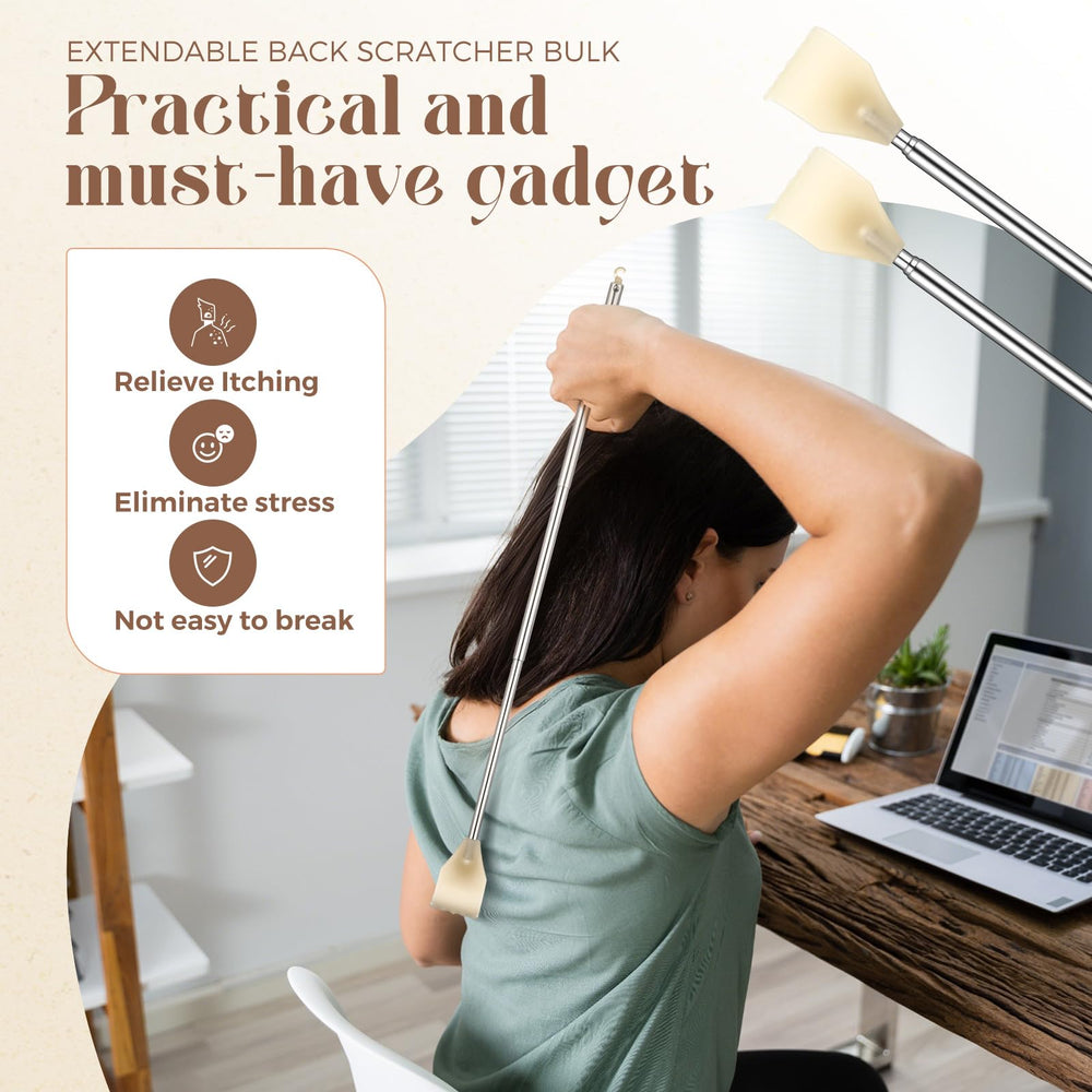 LemonRoad resin scratch head reaches hard-to-reach areas smoothly.
