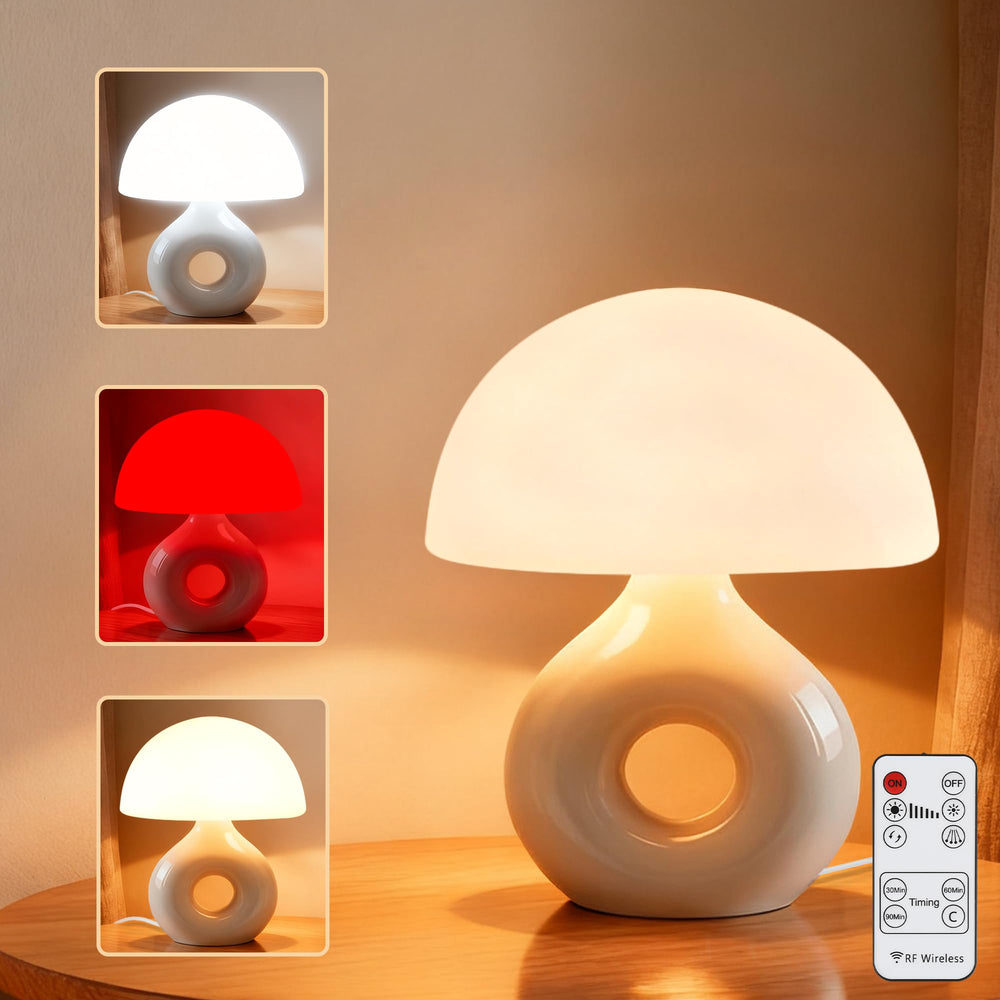 LemSen Mushroom Lamp with 670nm red light for relaxing evenings.