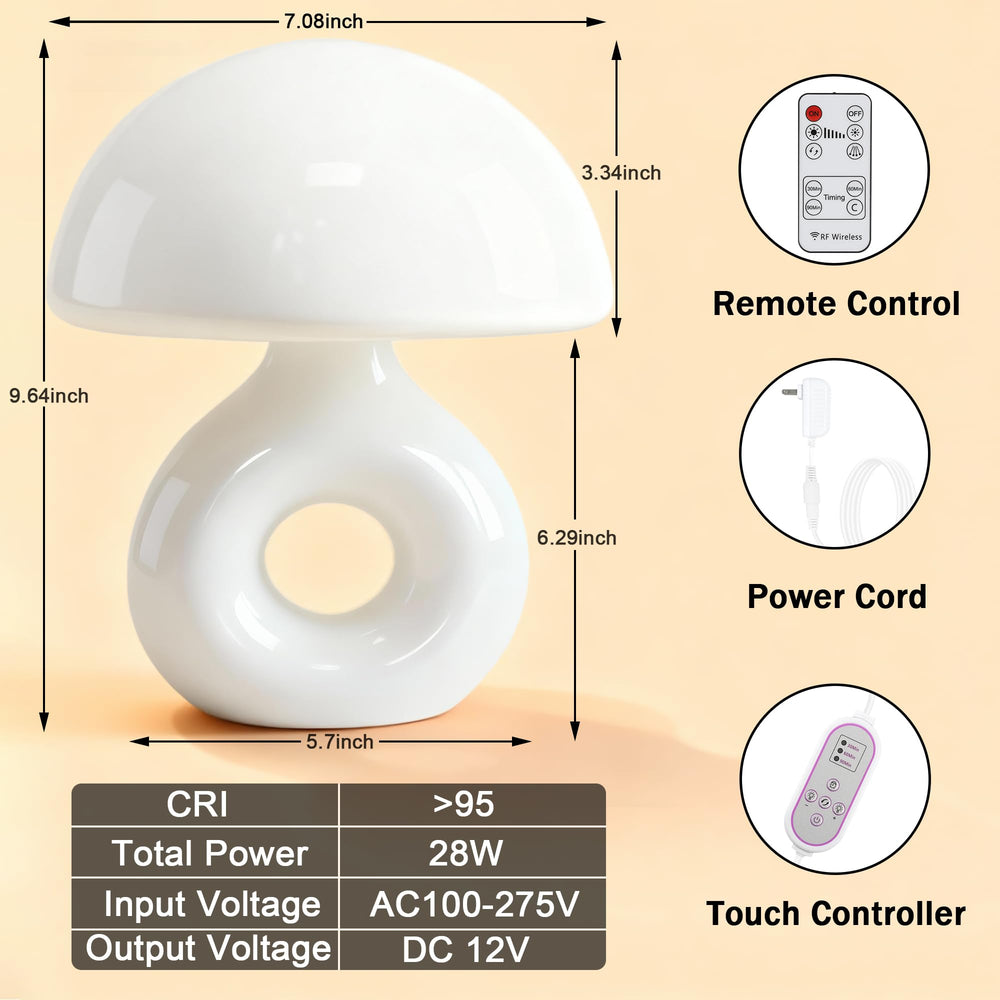 LemSen 5-level dimming for eye-friendly bedside lighting.
