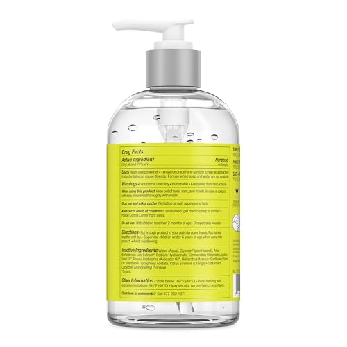 Lemyn Organics hand sanitizer gel pour for quick sanitation and smooth hands