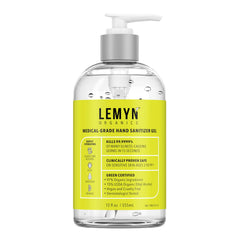 Lemyn Organics hand sanitizer gel pump bottle ready for quick protection