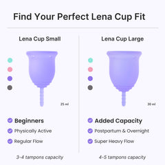 LENA Cup cleaning container beside mild soap for hygiene
