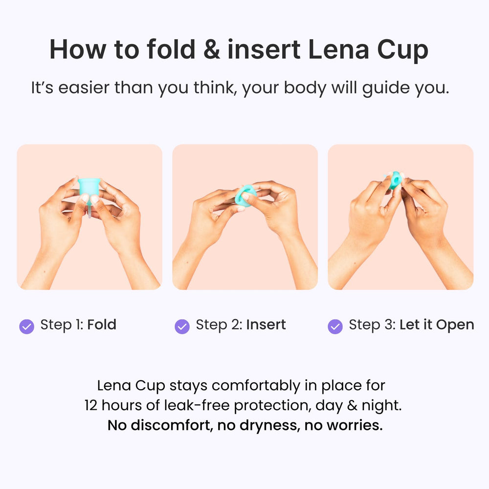 LENA Cup during workouts remains securely in place