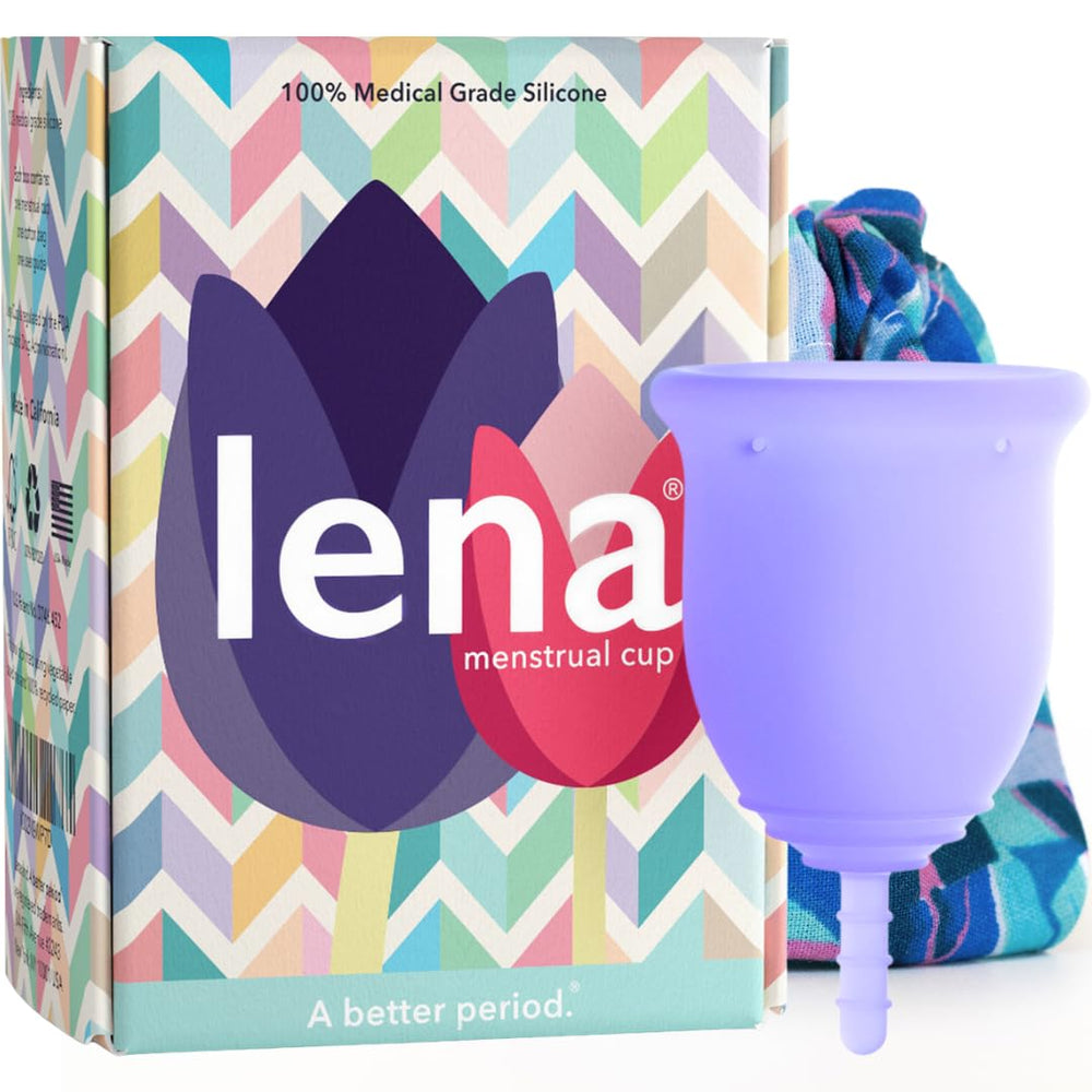 LENA Cup Original large purple packaging highlighting beginner-friendly design