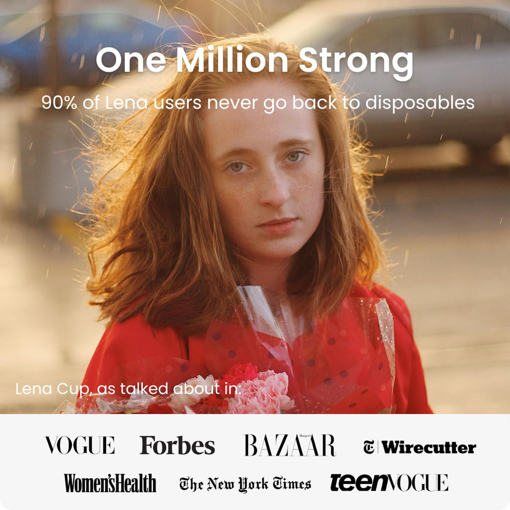 LENA Cup is reusable and long-lasting for sustainable use