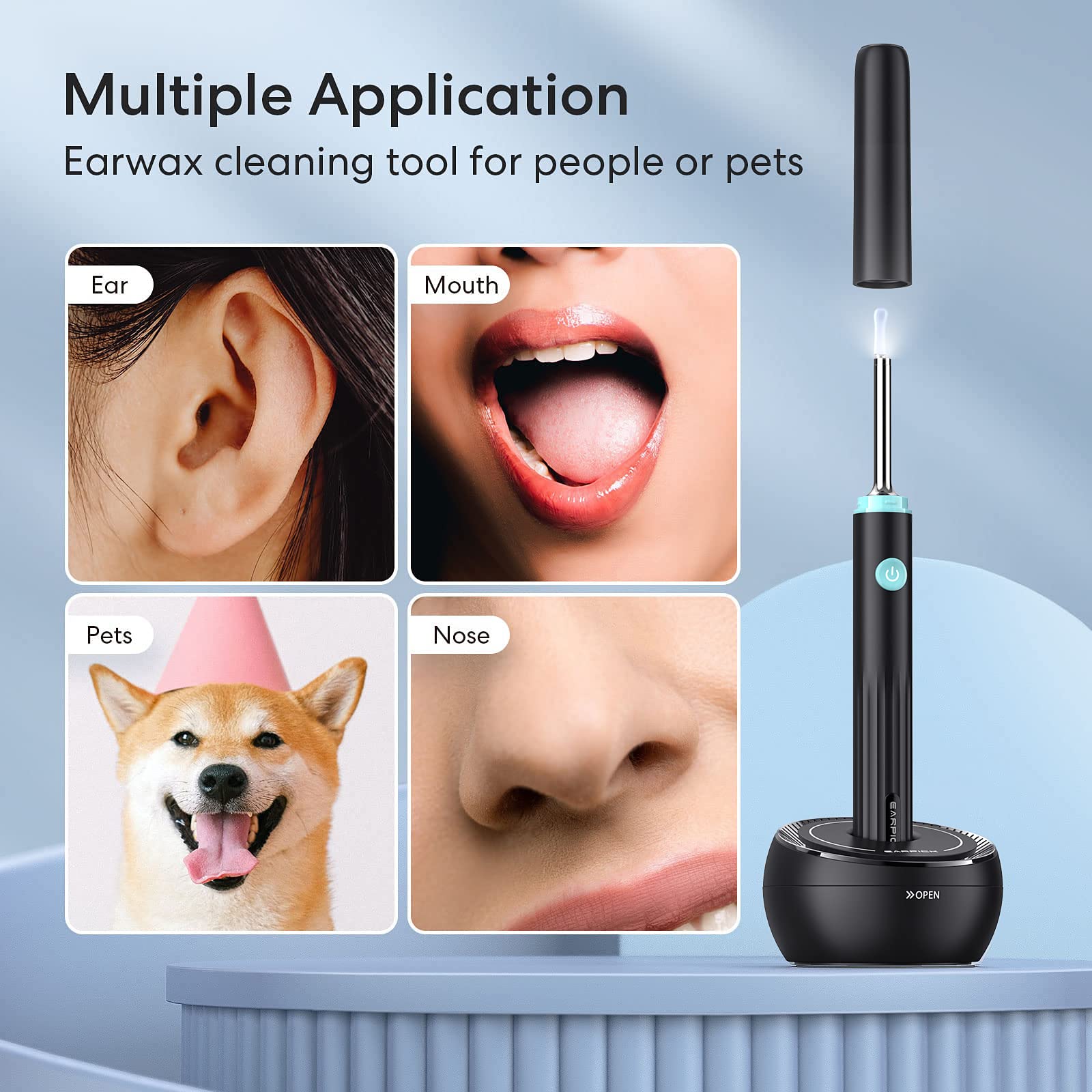 LENGIN ear camera connects to iPhone and Android for real-time viewing