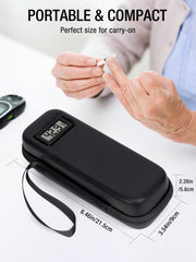 LengKe insulin cooler travel case includes gel ice packs for long-lasting cooling.