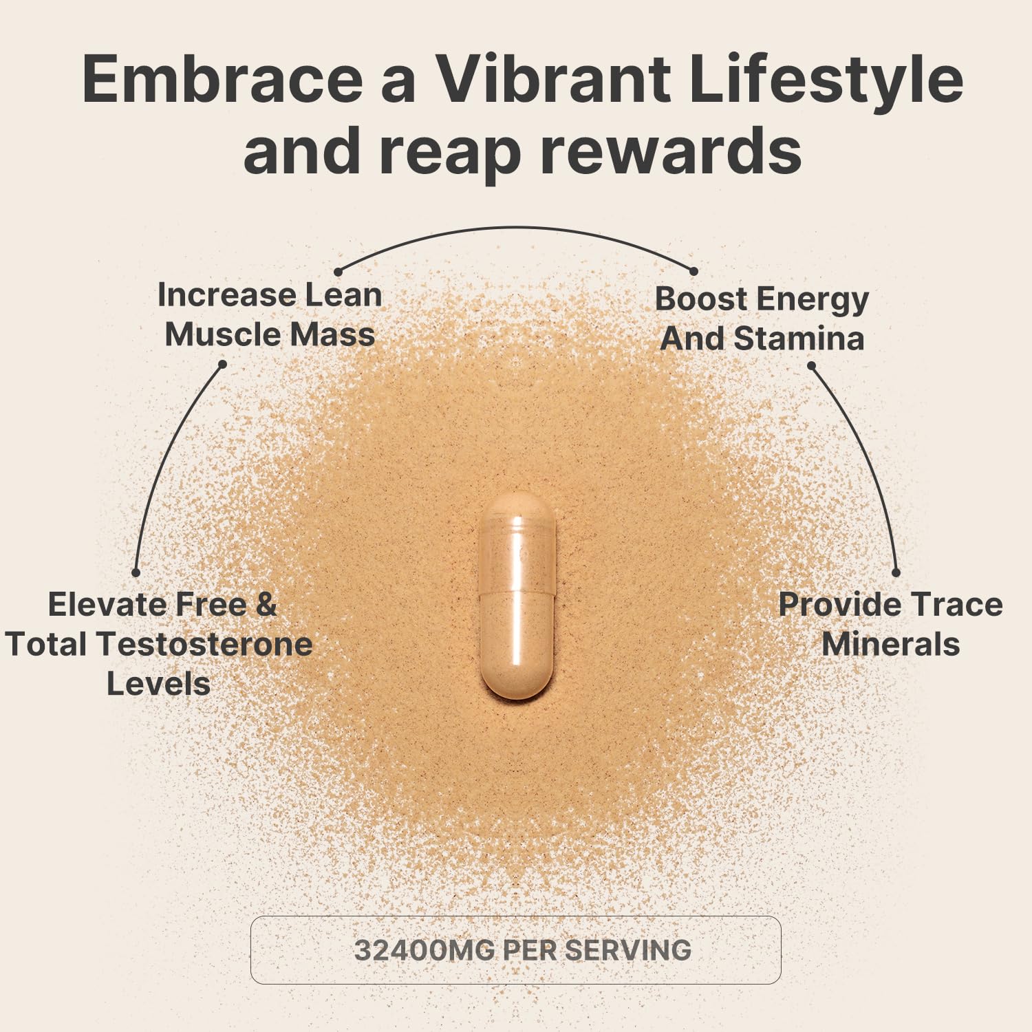 Leotri Ultra Strength T-Booster label close-up listing Tongkat Ali and Ashwagandha benefits