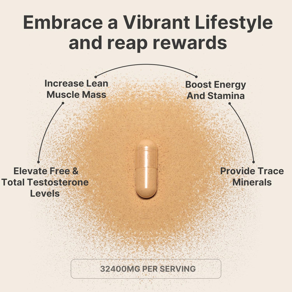 Leotri Ultra Strength T-Booster label close-up listing Tongkat Ali and Ashwagandha benefits