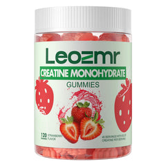 Leozmr Creatine Monohydrate Gummies bottle for convenient daily supplementation.