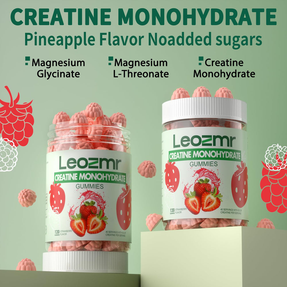 Leozmr strawberry chews gummies highlight tasty easy to take performance support.