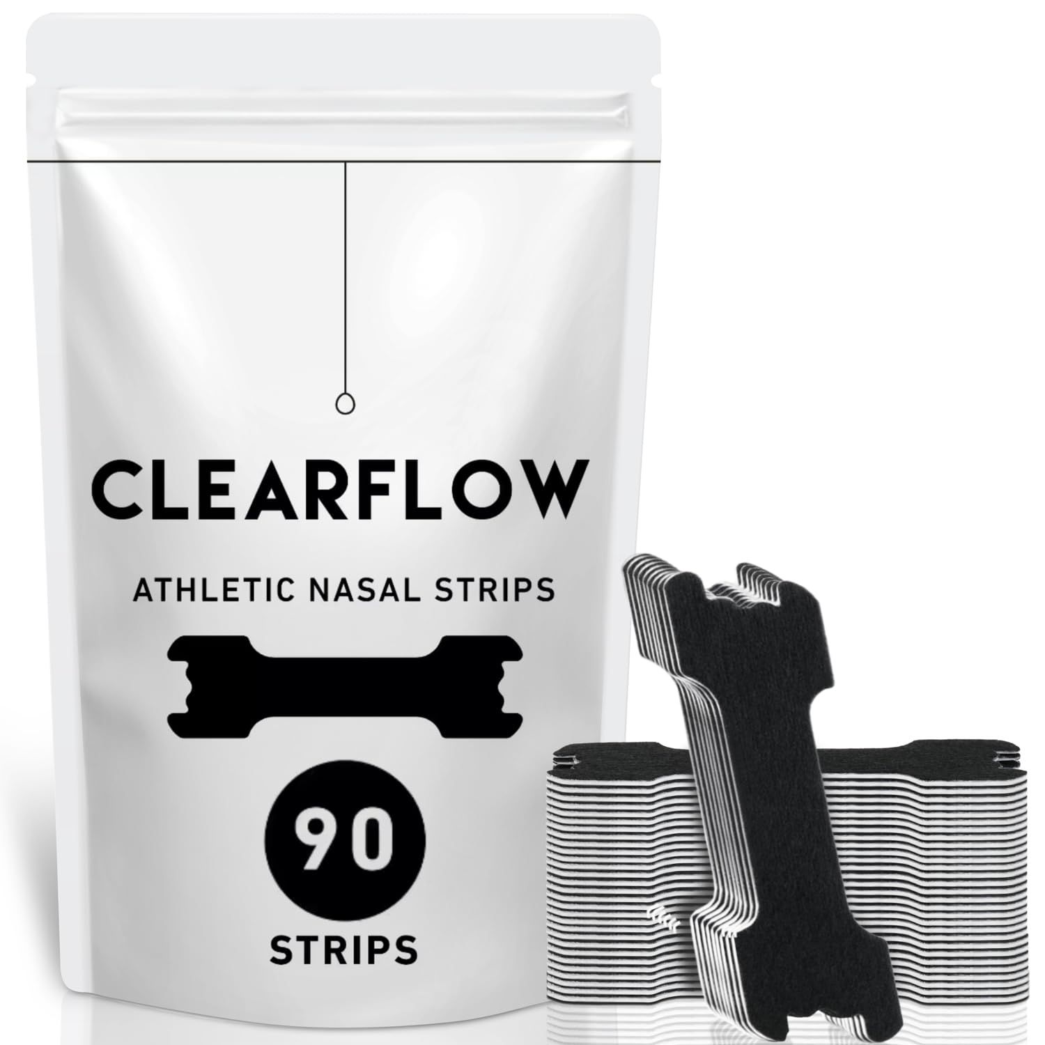 Lepac Performance Nose Strips wide body on nose improve airflow for better sleep.