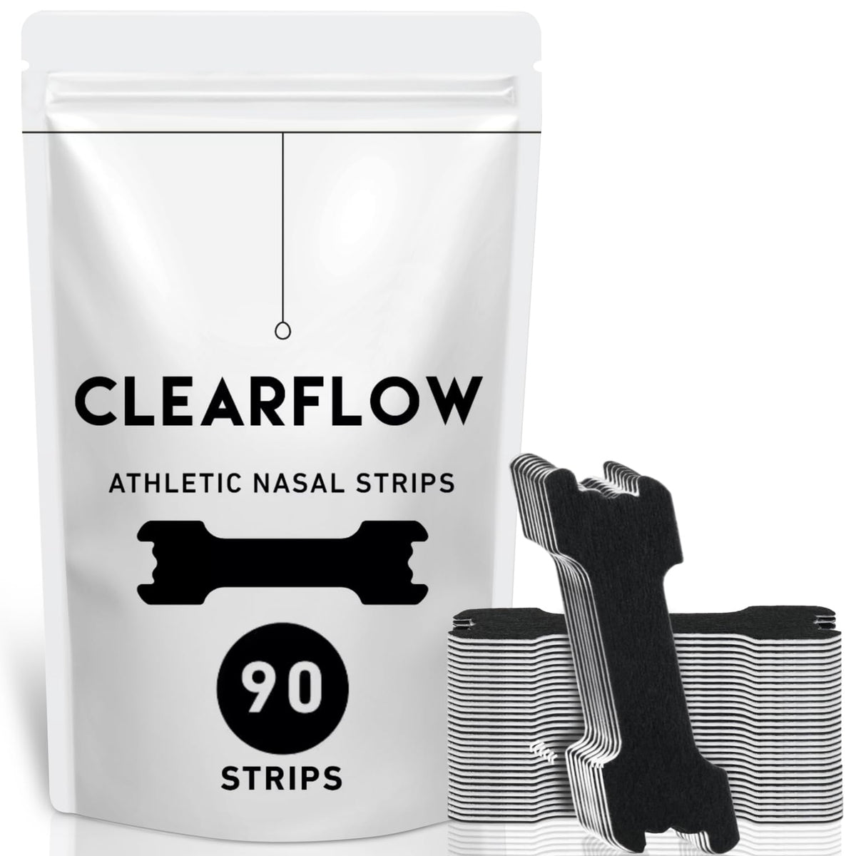Lepac Performance Nose Strips wide body on nose improve airflow for better sleep.