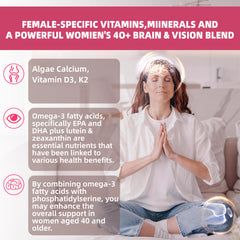 Lerinettia formula with phosphatidylserine, lutein, and zeaxanthin for eye health.
