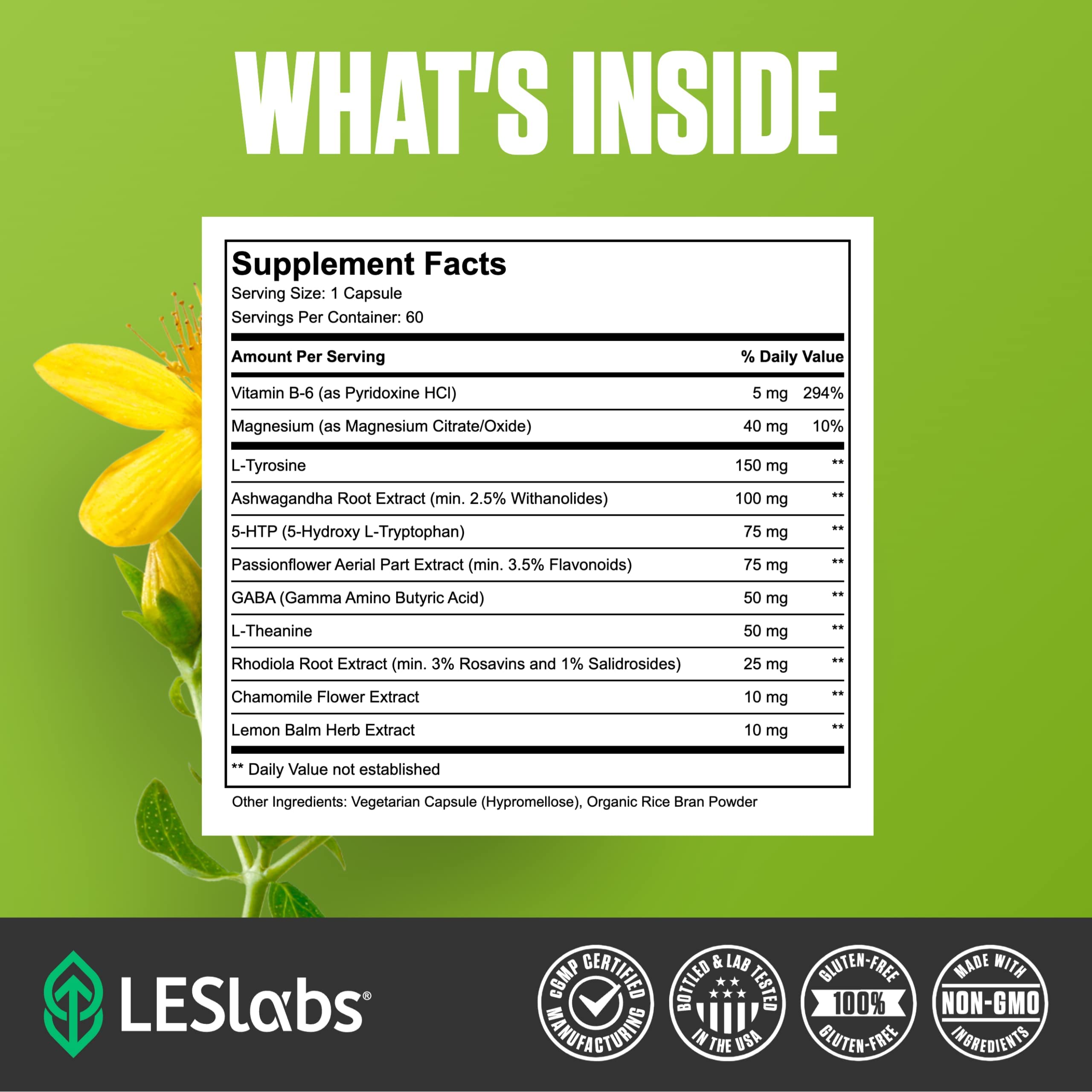 LES Labs Mood Boost box packaging reflects premium aesthetic and trust.