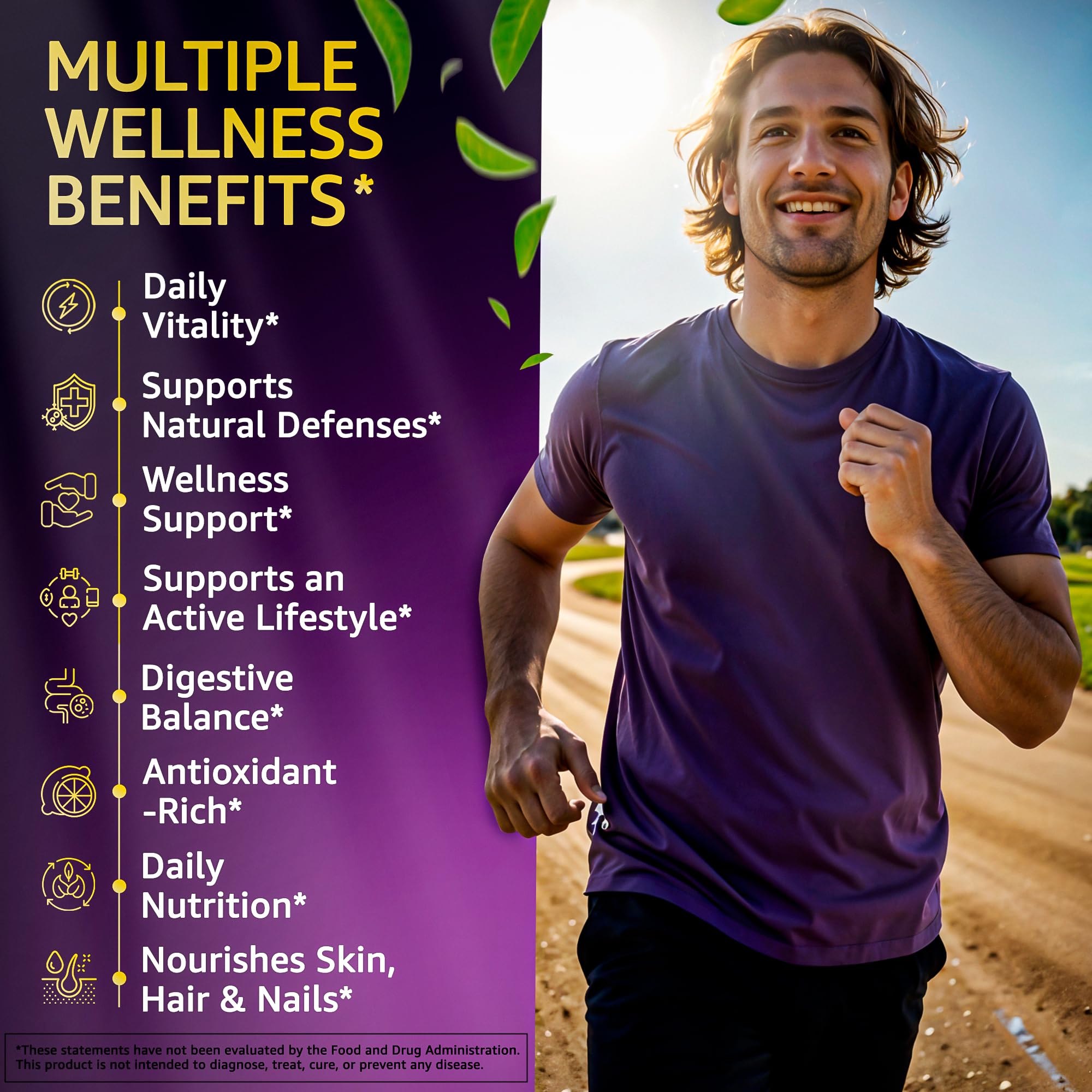 LetaGreen ashwagandha and herbs visual showcases plant-based adaptogens for balance.