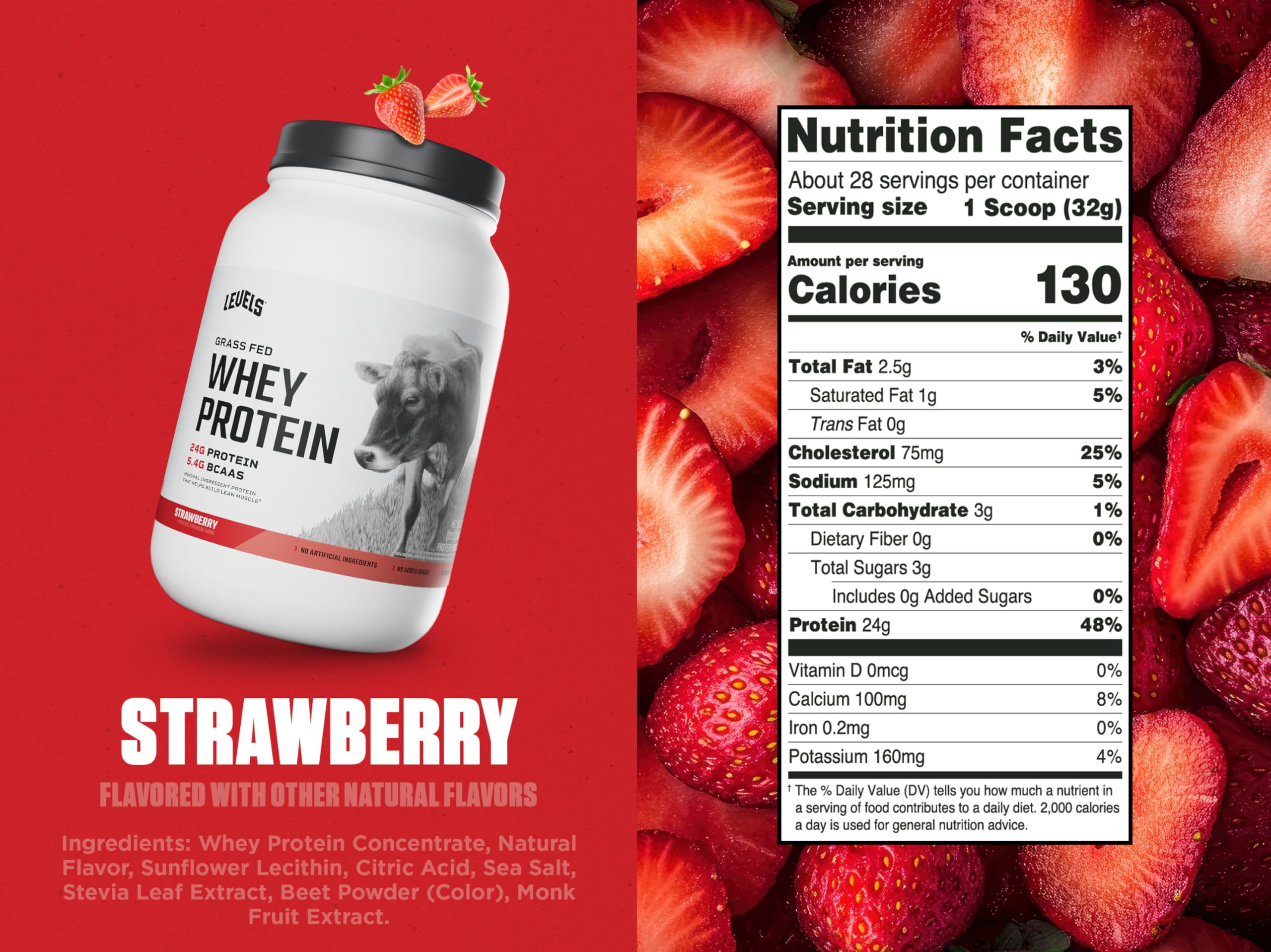 Levels Grass Fed Whey shaker mixing a smooth shake with no residue