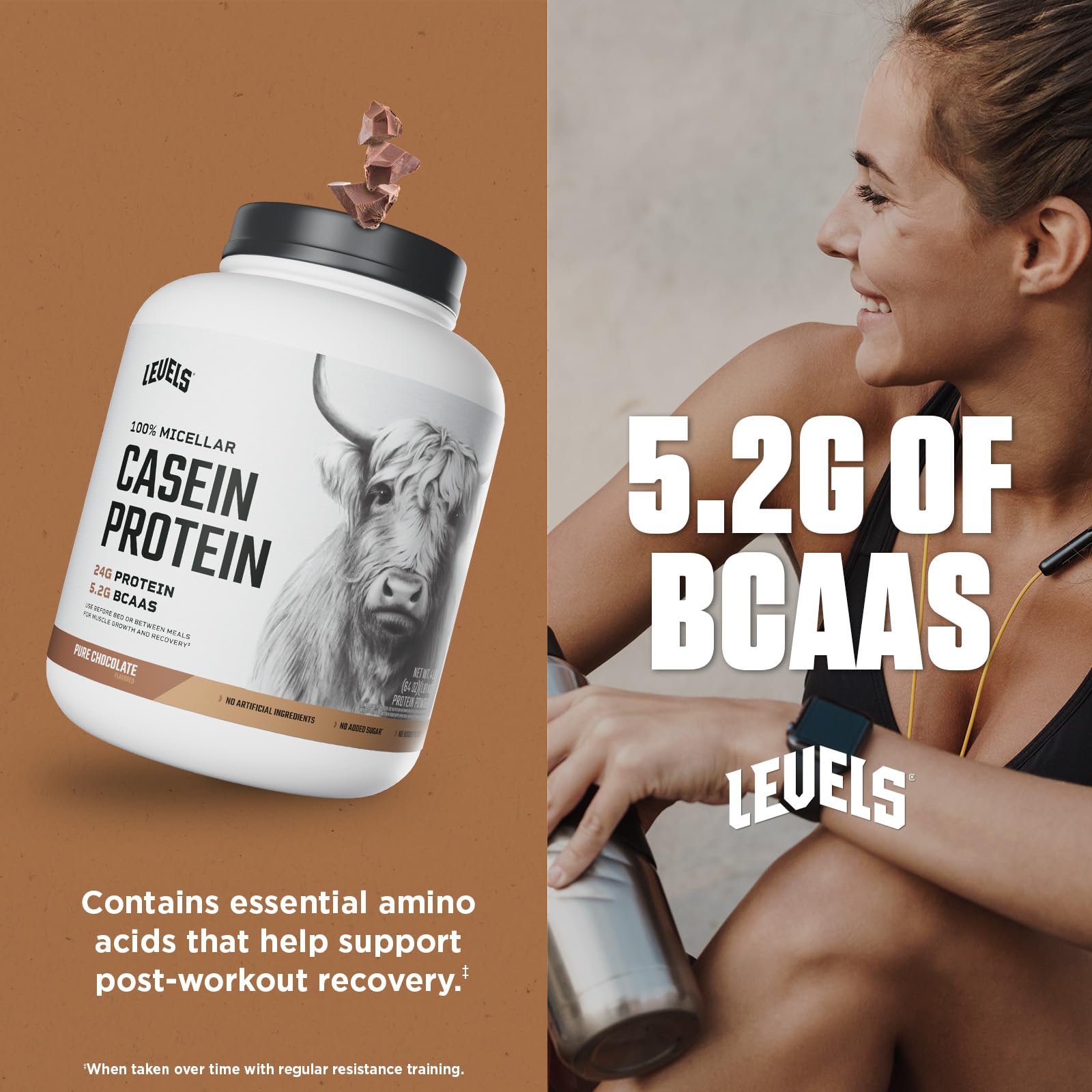 Levels Nutrition natural cacao powder mix showcases real flavor without artificial additives