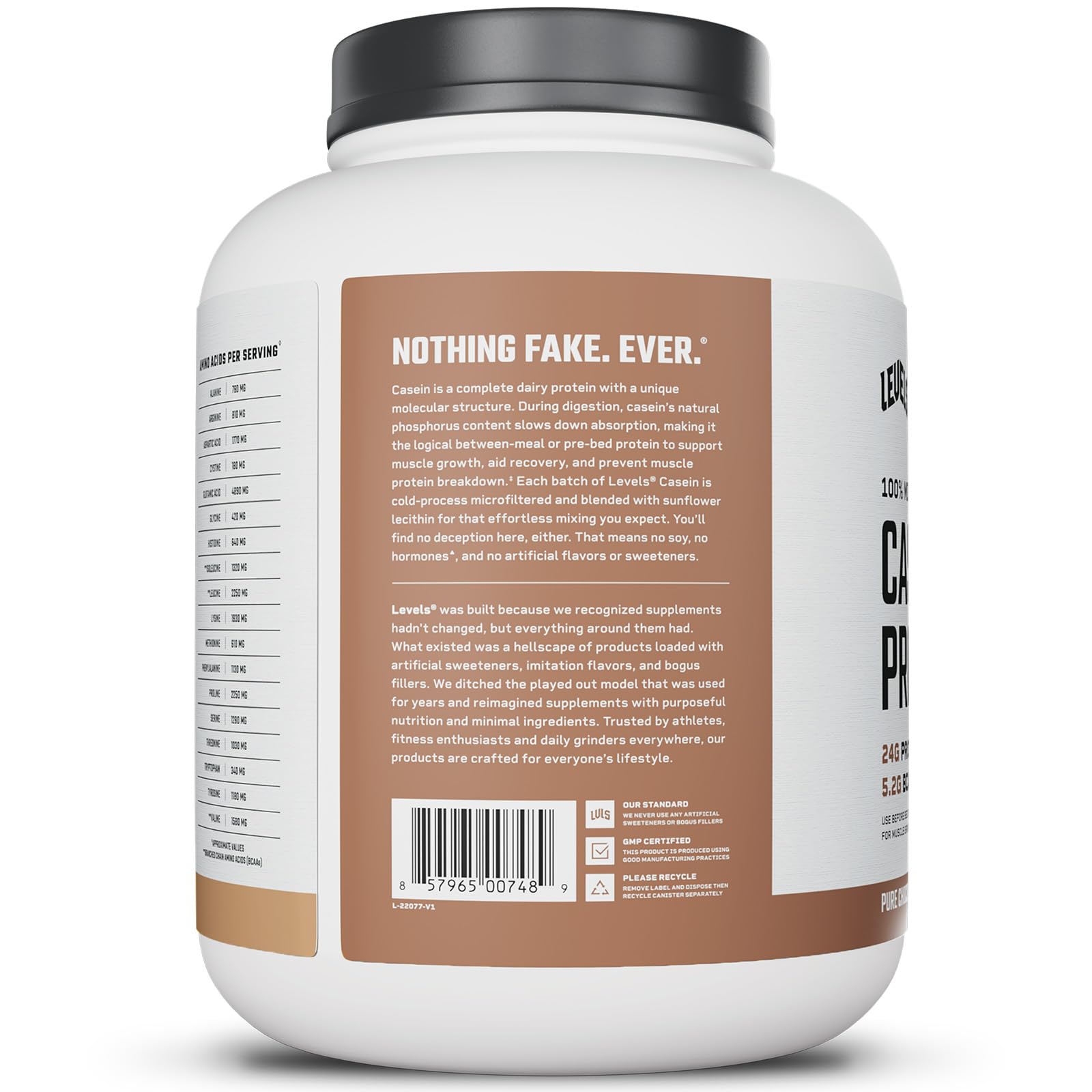 Levels Nutrition nighttime shake ready-to-serve visual invites a relaxing recovery routine