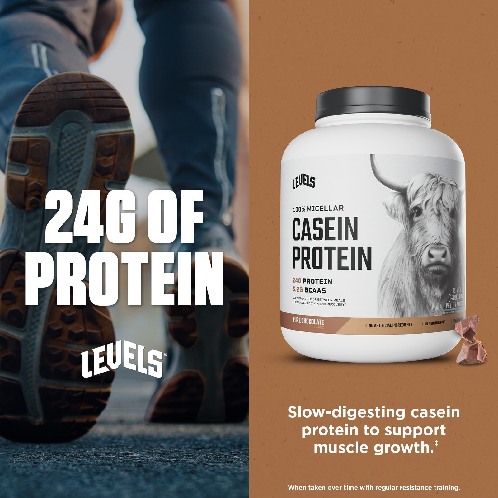 Levels Nutrition USA-made label photo conveys trusted manufacturing and quality control