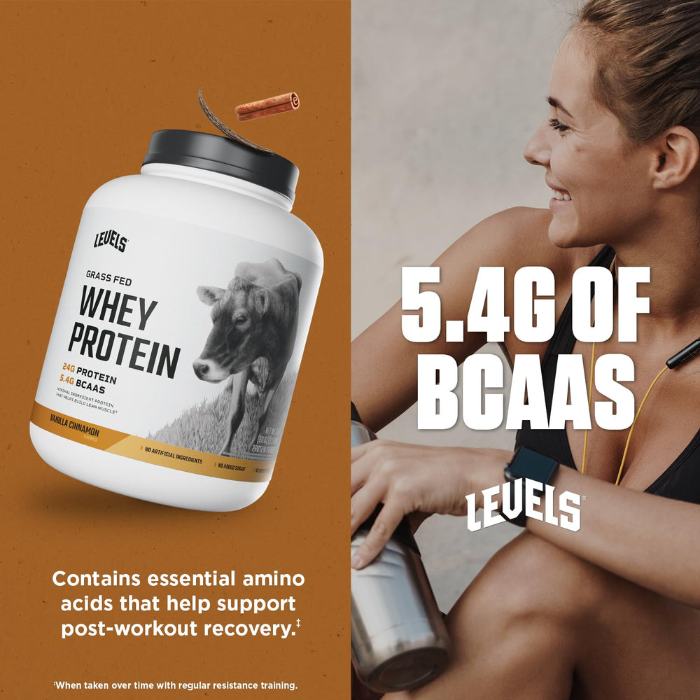 Levels Whey Made in USA badge signaling quality manufacturing