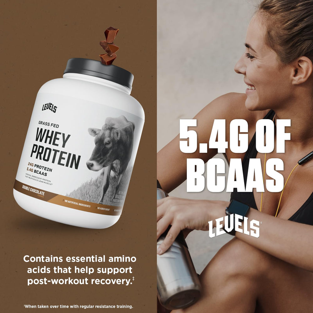 Levels Whey mixed in glass shows versatile shake option