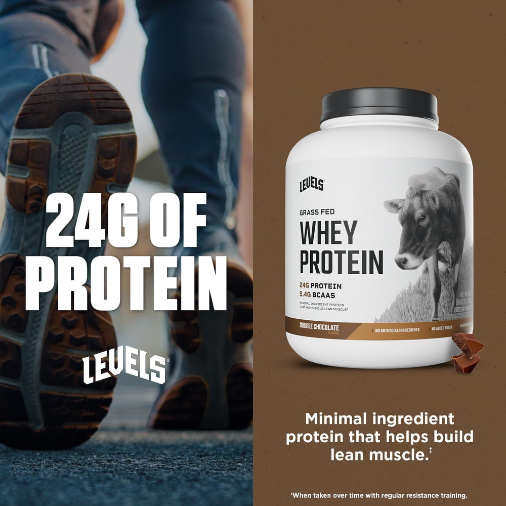 Levels Whey pour into shaker demonstrates quick, smooth blending