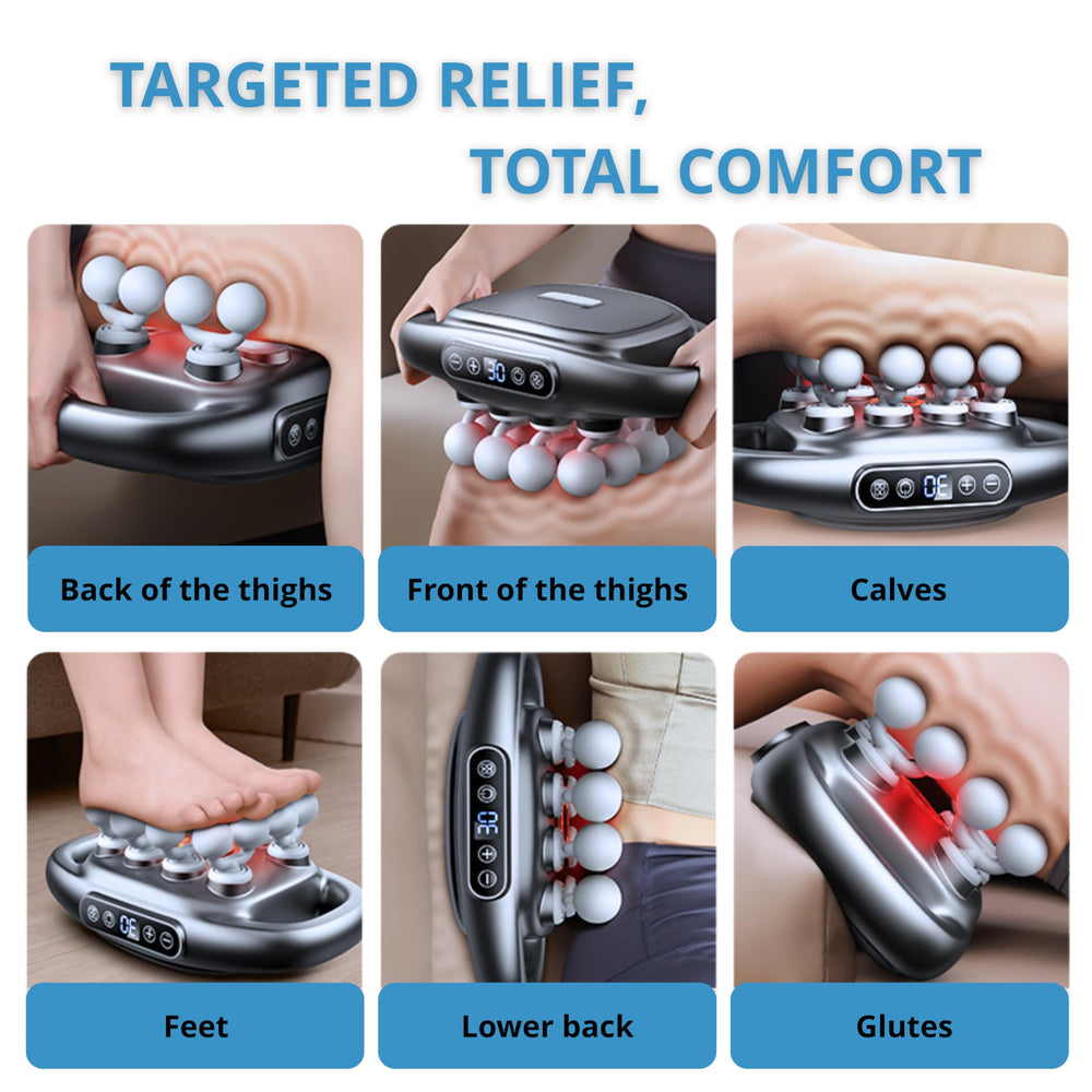 LEVILO leg muscles relax with deep tissue percussion therapy.