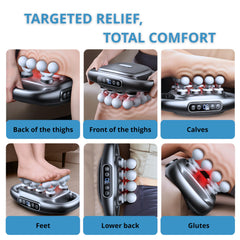 LEVILO leg muscles relax with deep tissue percussion therapy.