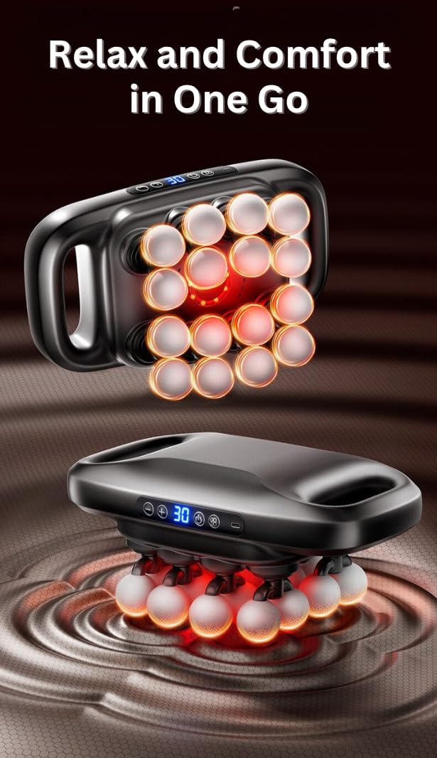 LEVILO portable massage gun with USB-C fast charging for on-the-go relief.