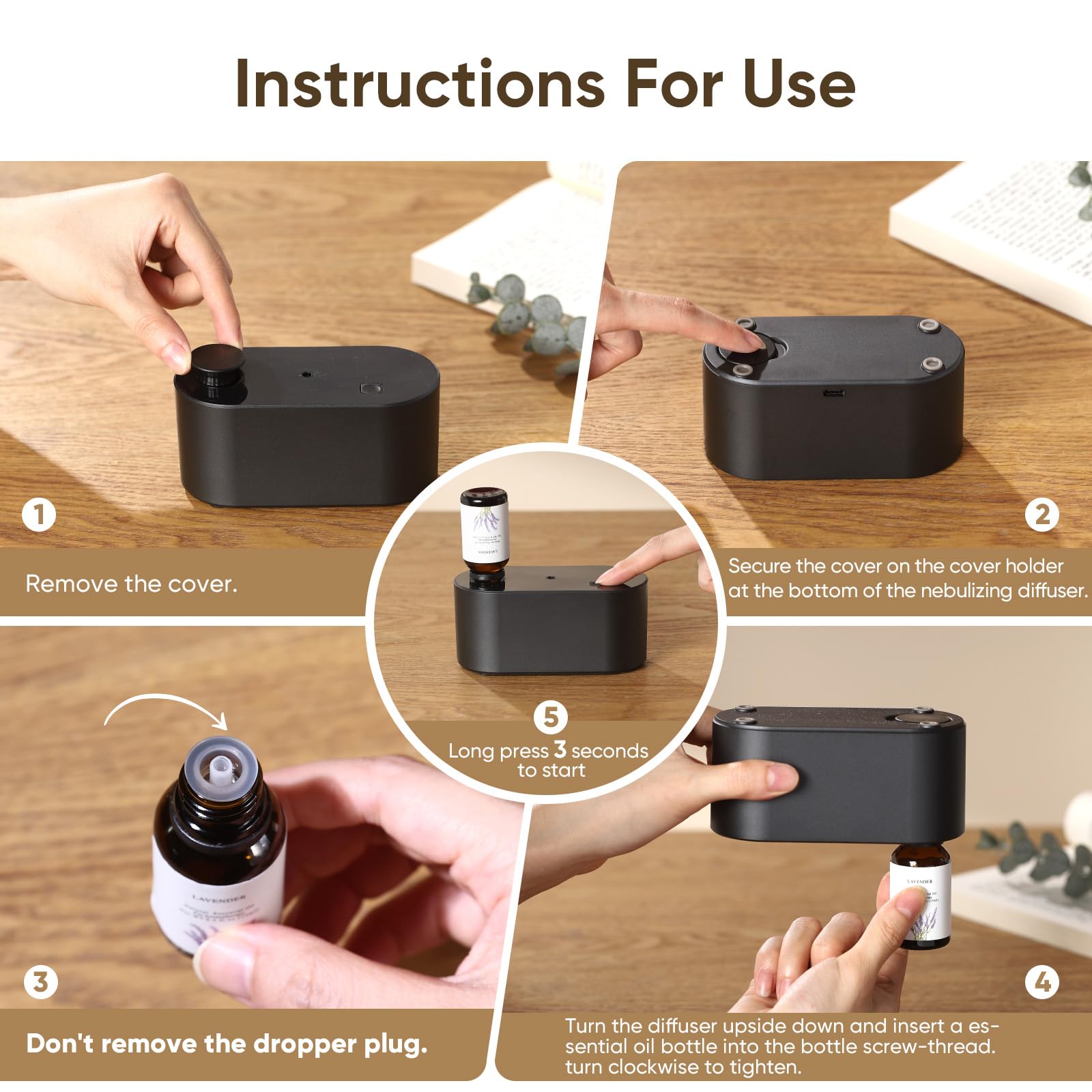 Levoair waterless system preserves natural scent without heat