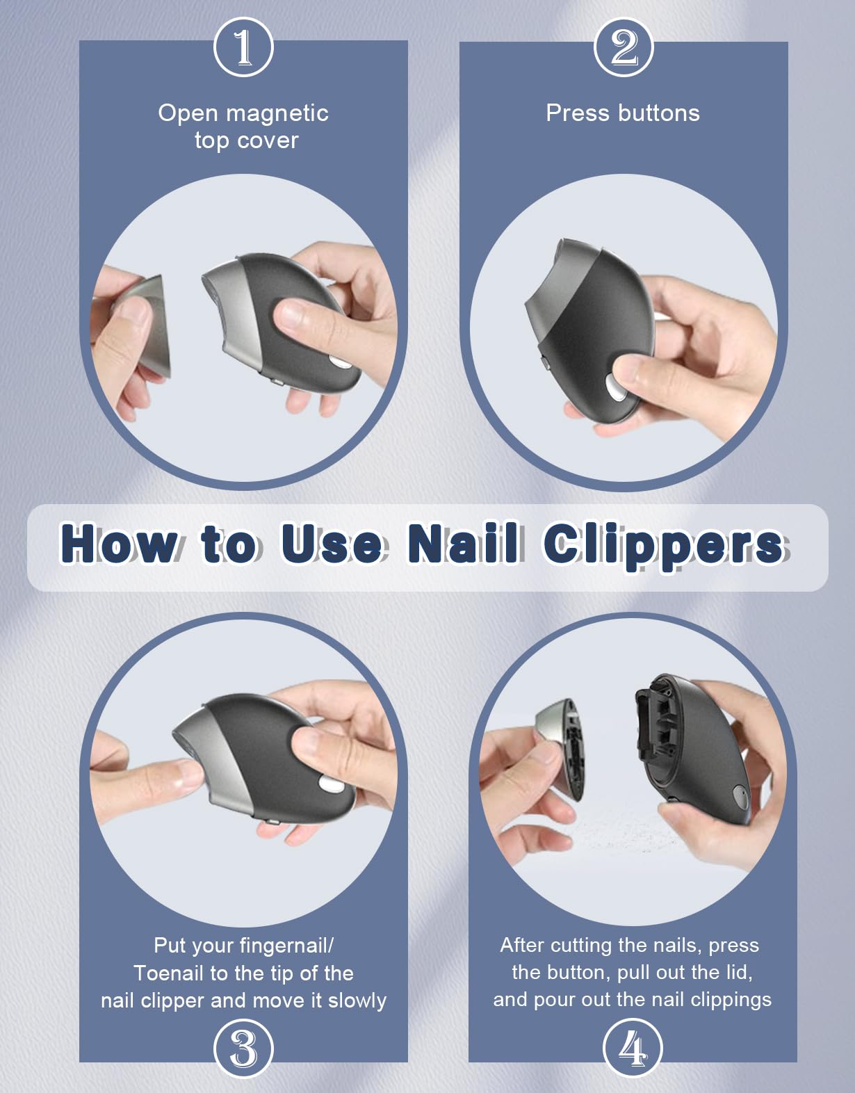 LE.VOLIFE quiet operation reduces noise during nail care