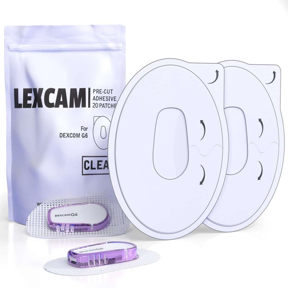 Lexcam Dexcom G6 overpatch, clear waterproof design protects the sensor.